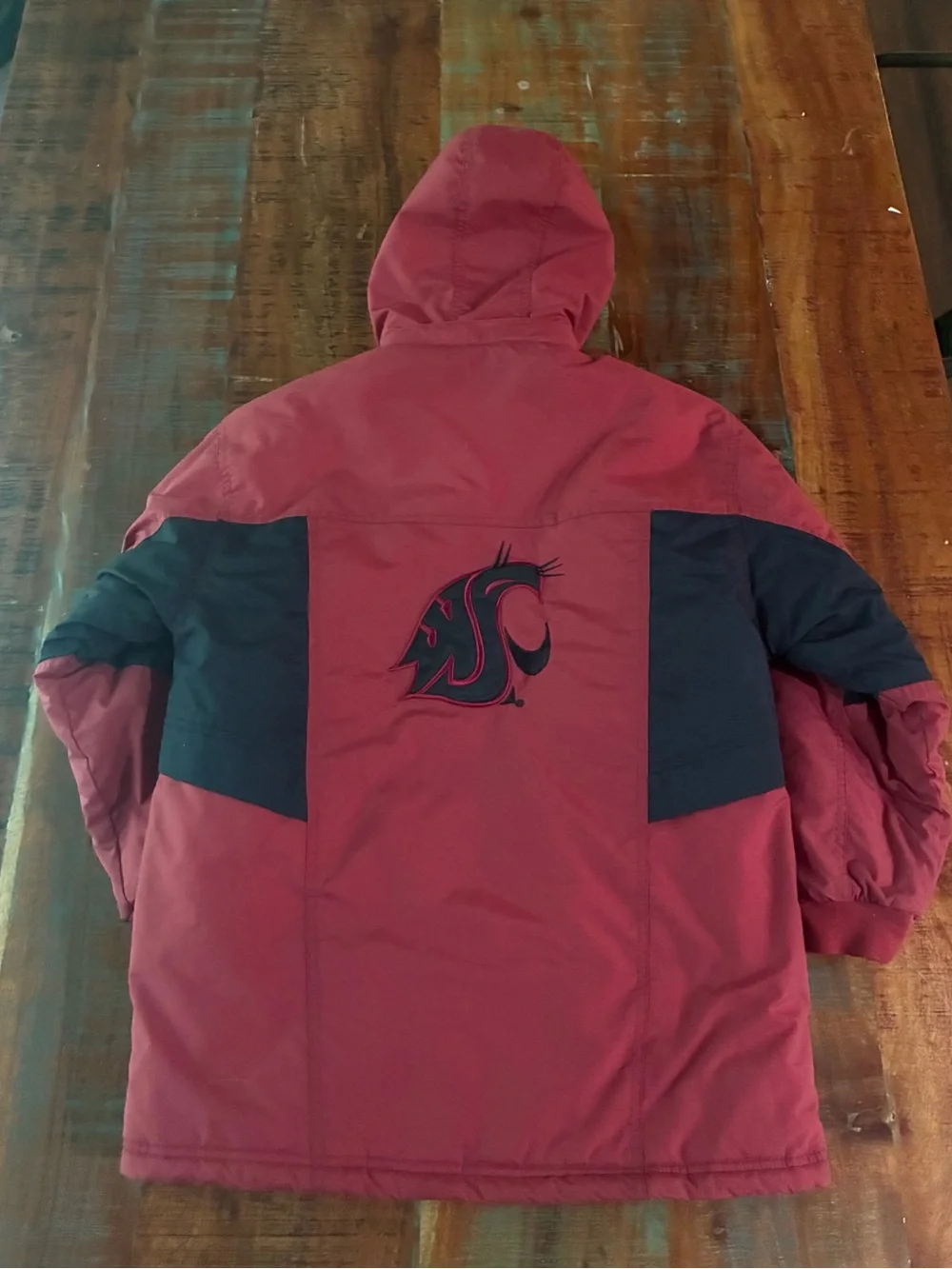 Washington State Cougars Youth Hooded Jacket - Crimson & Black